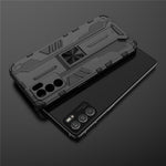 Sturdy Kickstand Hybrid Hard PC + Soft TPU Shockproof Full Body Protective Case for Oppo Reno6 5G