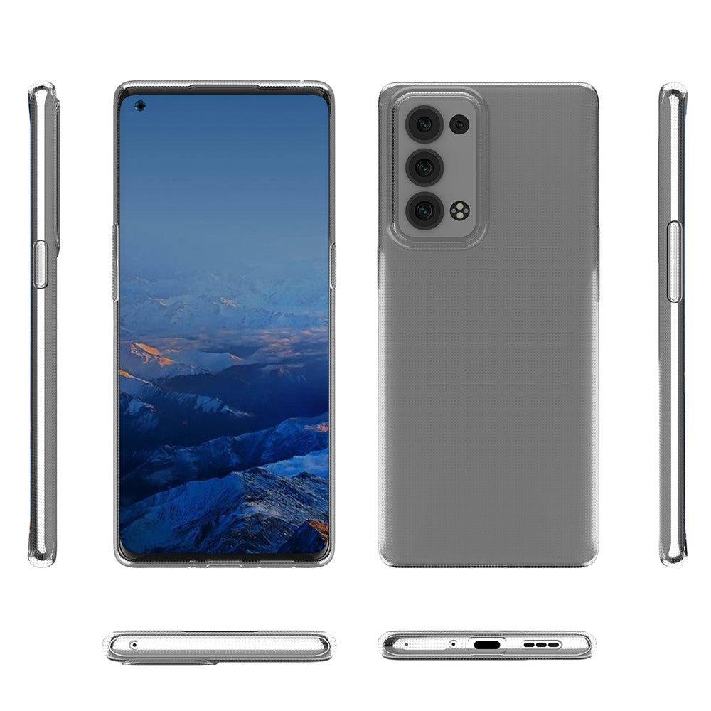 Ultra Thin Crystal Clear TPU Phone Back Case Shell for Oppo Reno6 Pro+ 5G / Pro 5G (Snapdragon)