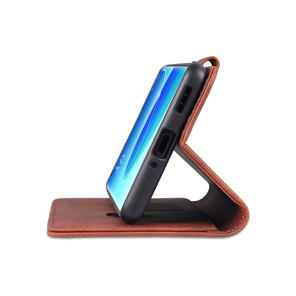 AZNS Well-Selected PU Leather Phone Wallet Case Stand Cover for Oppo Reno6 5G