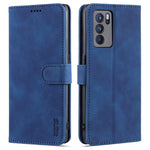 AZNS Well-Selected PU Leather Phone Wallet Case Stand Cover for Oppo Reno6 5G