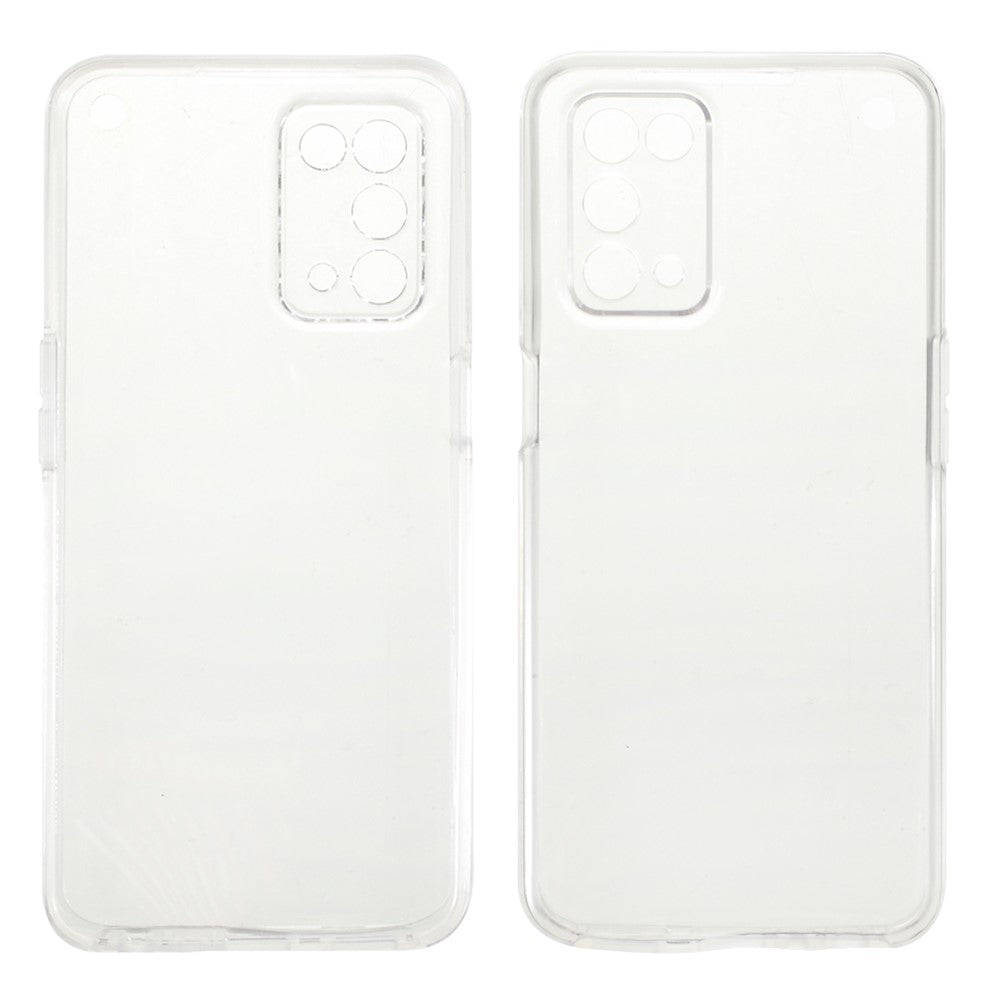 Fulddækkende mobilcover i PET + TPU + akrylhybrid til Oppo A54 5G / A74 5G / A93 5G