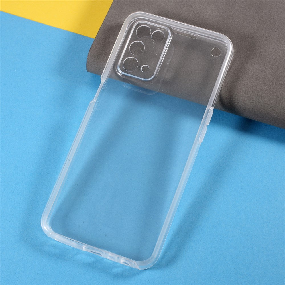 Fulddækkende mobilcover i PET + TPU + akrylhybrid til Oppo A54 5G / A74 5G / A93 5G