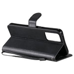 For Oppo Reno6 5G Case Solid Color Leather Mobile Cover Wallet Stand with Strap