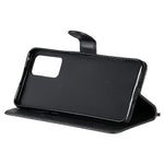 For Oppo Reno6 5G Case Solid Color Leather Mobile Cover Wallet Stand with Strap