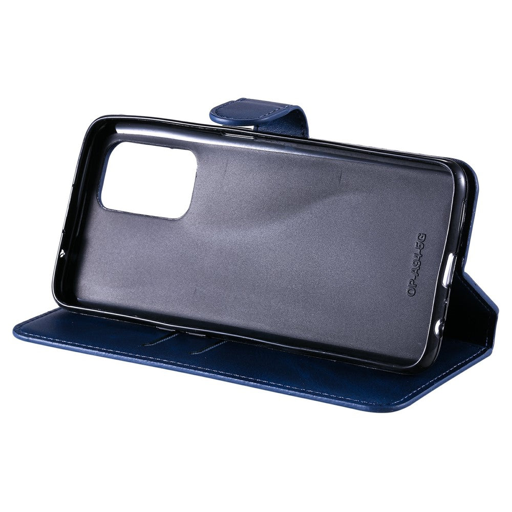 Flip Leather Phone Case with Wallet Stand for Oppo A95 5G/Oppo Reno5 Z 5G/F19 Pro+ 5G/A93 5G
