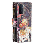 Zippered Wallet Design BF03 Pattern Printing Leather Stand Phone Cover for Oppo A74 5G / A93 5G / A54 5G