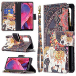 Zippered Wallet Design BF03 Pattern Printing Leather Stand Phone Cover for Oppo A74 5G / A93 5G / A54 5G