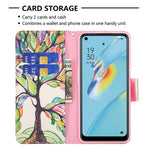 Wallet Design Drop-Resistant Pattern Printing Magnetic Leather Case with Adjustable Stand for Oppo A54 4G / A54s / A16 / A16s / A55 5G