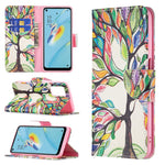 Wallet Design Drop-Resistant Pattern Printing Magnetic Leather Case with Adjustable Stand for Oppo A54 4G / A54s / A16 / A16s / A55 5G