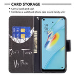 Wallet Design Drop-Resistant Pattern Printing Magnetic Leather Case with Adjustable Stand for Oppo A54 4G / A54s / A16 / A16s / A55 5G
