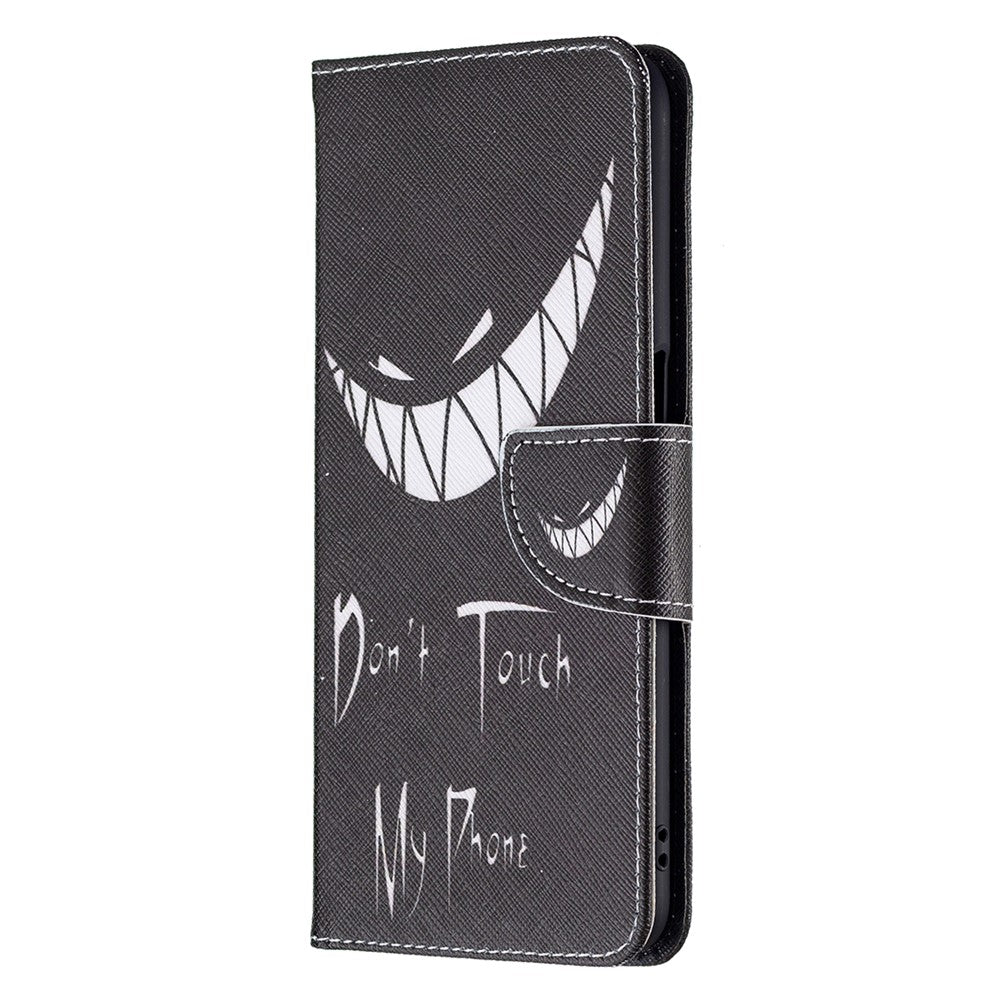 Wallet Design Drop-Resistant Pattern Printing Magnetic Leather Case with Adjustable Stand for Oppo A54 4G / A54s / A16 / A16s / A55 5G