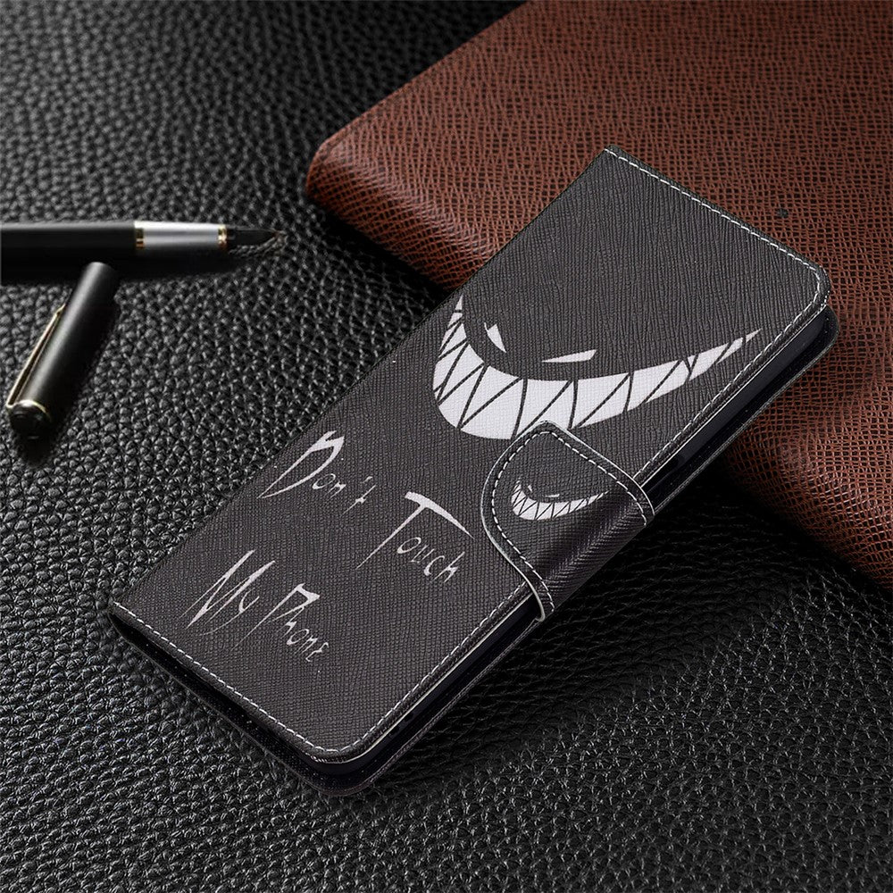 Wallet Design Drop-Resistant Pattern Printing Magnetic Leather Case with Adjustable Stand for Oppo A54 4G / A54s / A16 / A16s / A55 5G