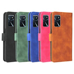 Skin-Touch PU-læder flip-folio-stander magnetisk suge stærk lukning pung telefonetui til Oppo A16 / A53s 5G / A55 5G