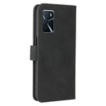 Skin-Touch PU-læder flip-folio-stander magnetisk suge stærk lukning pung telefonetui til Oppo A16 / A53s 5G / A55 5G