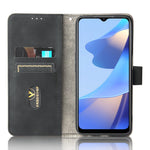 Skin-Touch PU-læder flip-folio-stander magnetisk suge stærk lukning pung telefonetui til Oppo A16 / A53s 5G / A55 5G