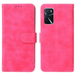 Skin-Touch PU-læder flip-folio-stander magnetisk suge stærk lukning pung telefonetui til Oppo A16 / A53s 5G / A55 5G
