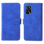 Skin-Touch PU-læder flip-folio-stander magnetisk suge stærk lukning pung telefonetui til Oppo A16 / A53s 5G / A55 5G