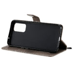 Oppo Reno5 4G / 5G / Reno5 K / Find X3 Lite Plånboksfodral Läderfodral med Blommigt Fjärilstryck och Stativ