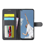 LC.IMEEKE Wallet Design Leather Phone Stand Case Shell for Oppo Reno5 4G/5G / Reno5 K 4G/5G / Find X3 Lite