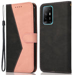 Fallskyddande, reptåligt läderfodral med rem för Oppo A94 5G/A95 5G/F19 Pro+ 5G/Reno5 Z