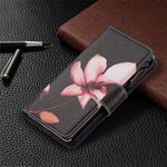 Pattern Printing PU Leather Wallet Shockproof Flip Cover Zipper Pocket Case with Stand and Strap for Oppo A16 / A16s / A54s
