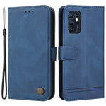 For Oppo Reno6 4G Leather Wallet Cases Skin Touch Phone Cover Stand with Strap
