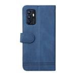 For Oppo Reno6 4G Leather Wallet Cases Skin Touch Phone Cover Stand with Strap