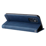 For Oppo Reno6 4G Leather Wallet Cases Skin Touch Phone Cover Stand with Strap