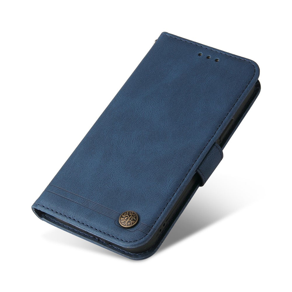 For Oppo Reno6 4G Leather Wallet Cases Skin Touch Phone Cover Stand with Strap