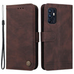 For Oppo Reno6 4G Leather Wallet Cases Skin Touch Phone Cover Stand with Strap
