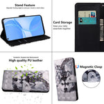 3D-mønsterprint PU-læder blødt TPU Indvendigt pung-etui med stativ og rem til Oppo A16 / A16s / A54s / A54 4G / A55 5G