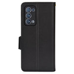 Välskyddat plånboksfodral i PU-läder med dubbelt magnetlås och litchitextur för Oppo Reno6 Pro+ 5G/Reno6 Pro 5G (Snapdragon)