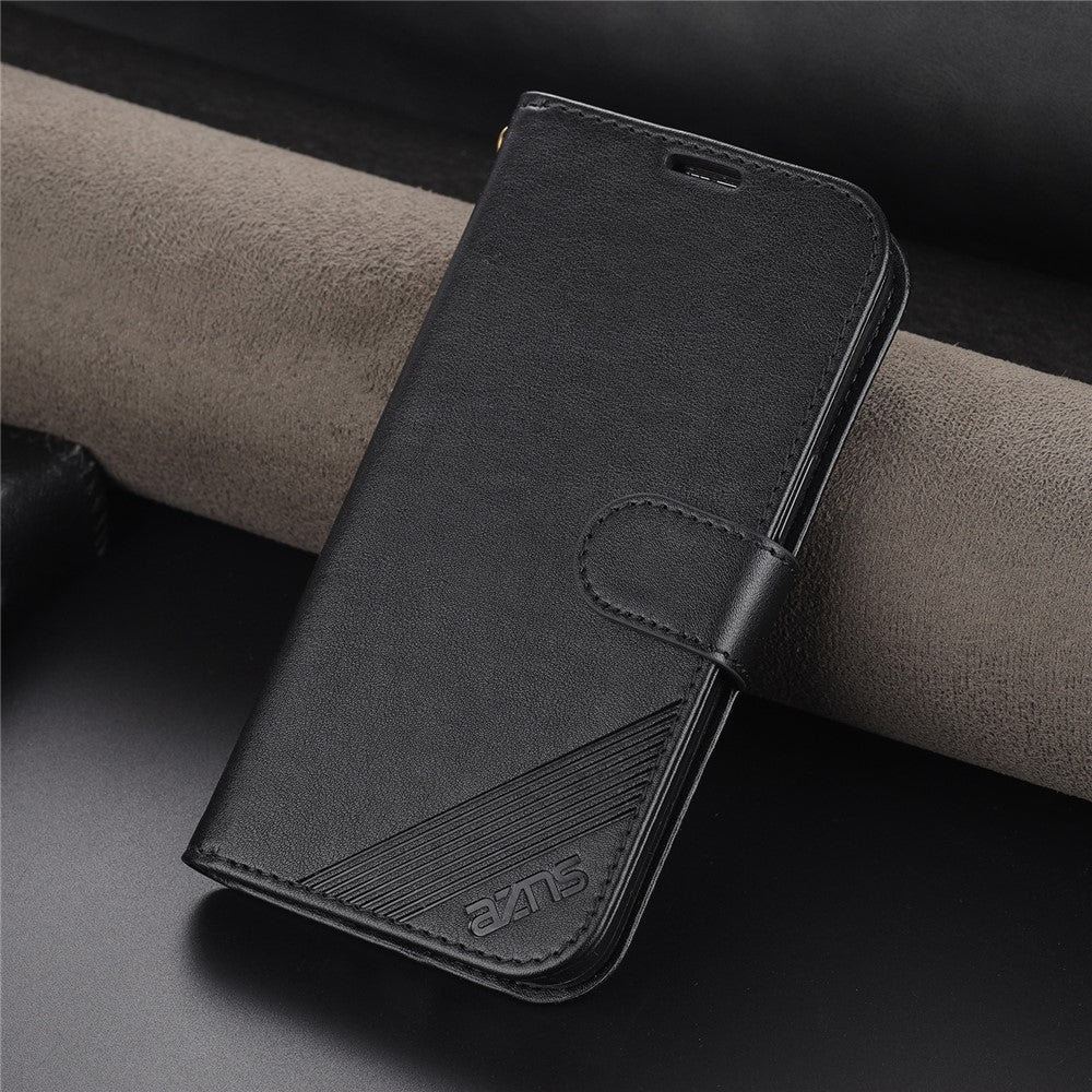 AZNS PU Leather Phone Case Stand Wallet Protective Cover for Oppo K9s/Realme Q3s