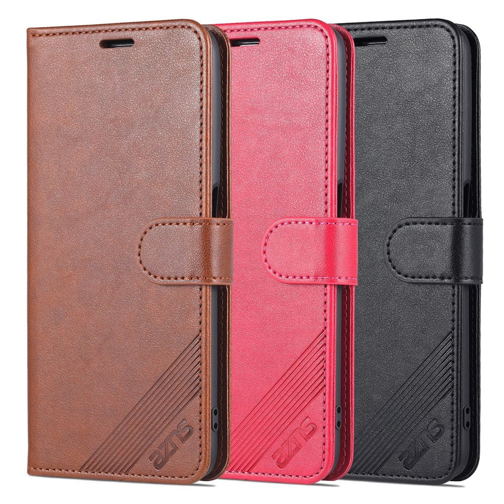 AZNS PU Leather Phone Case Stand Wallet Protective Cover for Oppo K9s/Realme Q3s