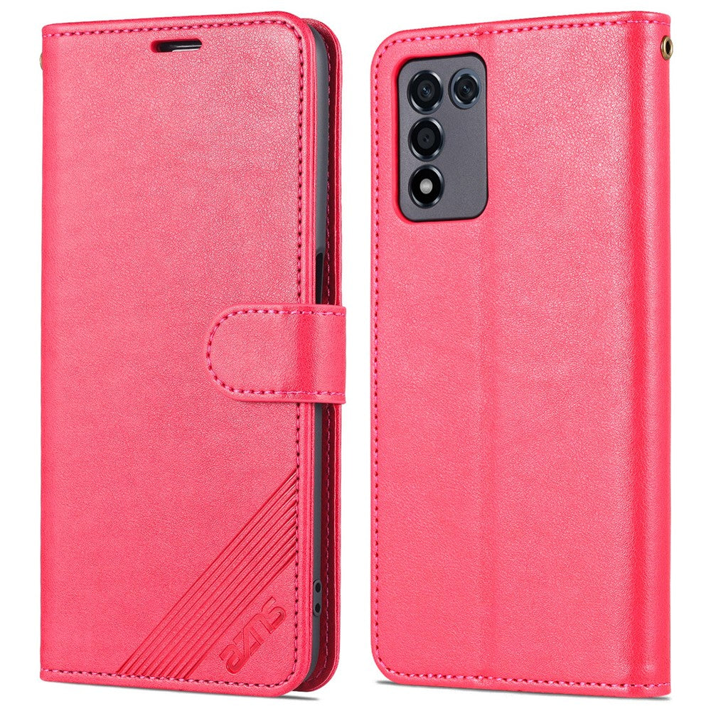 AZNS PU Læder Telefoncover Stativ Tegnebog Beskyttelsesetui til Oppo K9s/Realme Q3s