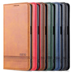 AZNS Well-protected Auto-absorbed Case Wallet Design Shockproof PU Leather Phone Stand Cover for Oppo K9s/Realme Q3s