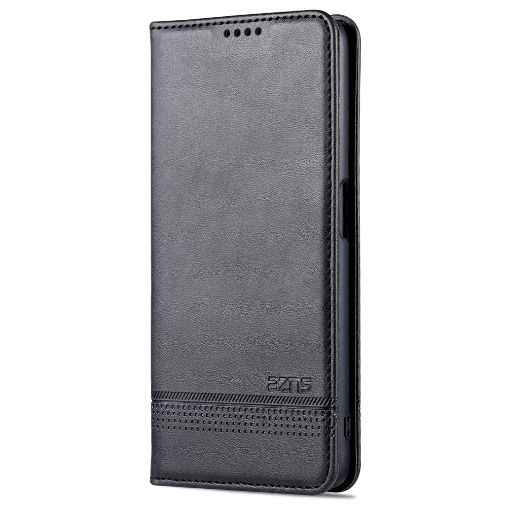 AZNS Velbeskyttet Auto-absorberende Etui Pung Design Stødsikkert PU-læder Telefon Stand Cover til Oppo K9s/Realme Q3s