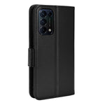 PU-läder + TPU-mobilskal med stativ, plånboksfunktion, litchitextur, skal för Oppo Reno5 4G/5G/Reno5 K/Find X3 Lite