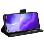 PU-läder + TPU-mobilskal med stativ, plånboksfunktion, litchitextur, skal för Oppo Reno5 4G/5G/Reno5 K/Find X3 Lite