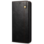 Magnetisk Absorption Vokset Crazy Horse Tekstur PU Læder Pung Etui Stativ Telefoncover til Oppo A35/A15/A15s