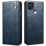 Magnetisk Absorption Vokset Crazy Horse Tekstur PU Læder Pung Etui Stativ Telefoncover til Oppo A35/A15/A15s