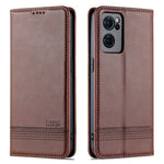 AZNS Magnetic Absorption Case for Oppo Reno7 SE 5G, Textured PU Leather Stand Flip Wallet Protective Phone Cover