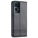 AZNS mobilskal till Oppo Reno7 Pro 5G, Texturerat PU-läder Magnetiskt Absorberande Stativfunktion Folio Plånboksskal