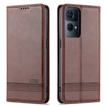 AZNS mobilskal till Oppo Reno7 Pro 5G, Texturerat PU-läder Magnetiskt Absorberande Stativfunktion Folio Plånboksskal