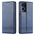 AZNS mobilskal till Oppo Reno7 Pro 5G, Texturerat PU-läder Magnetiskt Absorberande Stativfunktion Folio Plånboksskal