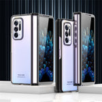 For Oppo Find N Electroplating Frame Hard PC Folding Phone Case Cover with Detachable Hinge