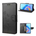 Til Oppo A36/A76/Realme 9i Præget Sommerfugl PU Læder Pung Etui Magnetisk Lukning Stand Flip Stødsikkert Beskyttelsescover