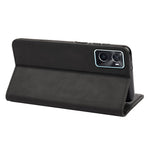 Oppo Oppo A36/A76/Realme 9i Splicing PU-läderfodral Fullt skydd Hudkänsla Pekskärm Stativ Flip Folio Plånboksfodral