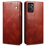 For Realme 9i 4G / Oppo A76 / A36 PU Leather Wallet Case Waxy Crazy Horse Texture Stand Phone Cover