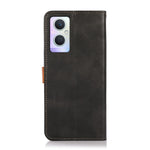 KHAZNEH för Oppo A96 (Kina)/Reno7 Z 5G/Reno7 Lite/Reno8 Lite 5G/F21 Pro 5G/OnePlus Nord N20 5G Tvåfärgad design Justerbart stativ Gyllene magnetisk spänne PU-läder Mobilskal med plånbok
